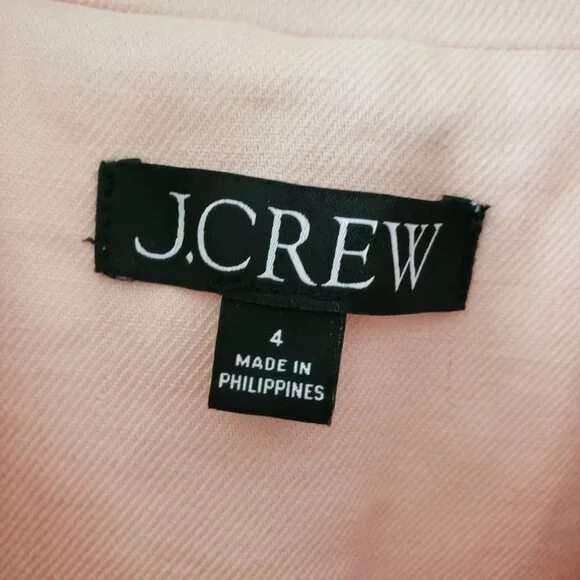 J Crew Blazer Womens 4 Pink Alexandra Linen Stretch Blend - Picture 6 of 11